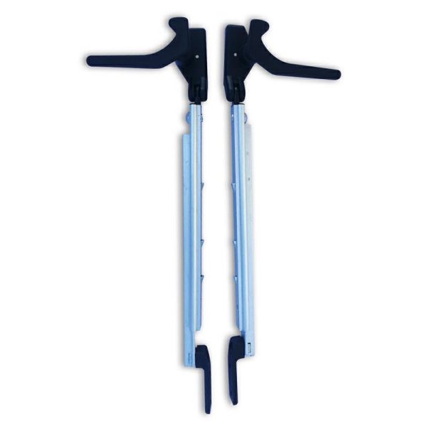 Coppia Braccetti a Scatto DX/SX 300/400 mm con Maniglie per Finestre Polyplastic