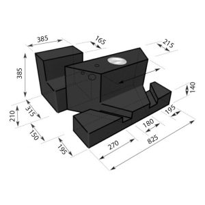Serbatoio Acqua Ducato 2002/2006 110 Litri Nero