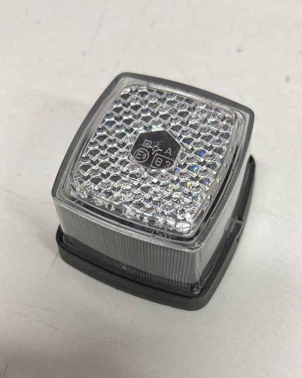 Fanalino Ingombro Quadrato Bianco