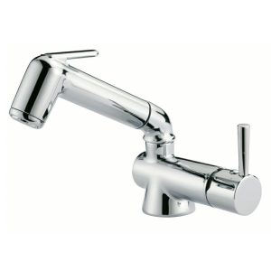 Miscelatore Monocomando Cromato con Doccia Estraibile