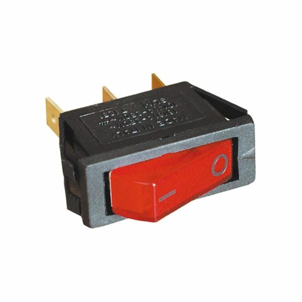 R237 INTERRUTTORE LUMINOSO ROSSO 12V CF.PZ.10