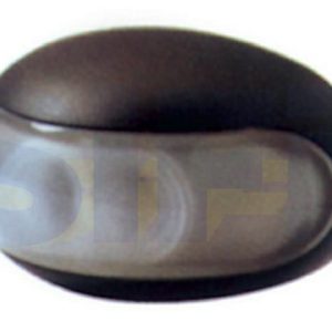 LUCE POSIZIONE BIANCA A SBALZO ORIZZONTALE INVOLUCRO NERO