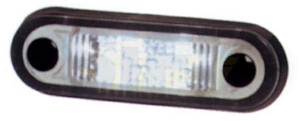 LUCE POSIZIONE BIANCA INCASSO ORIZZONTALE INVOLUCRO NERO