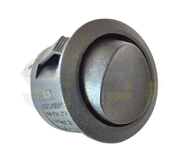 INTERRUTTORE TONDO NERO DA INCASSO DIAM. 20MM CF.PZ.5