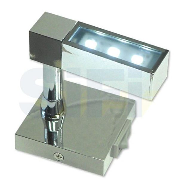 SPOT MOD.91S BASE PIANA 12V LED RT1 100 Lm 3000°K + INT.