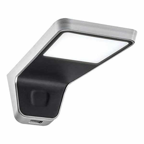 LAMPADA A LED MOD.L NERA CON PROFILO ARGENTO