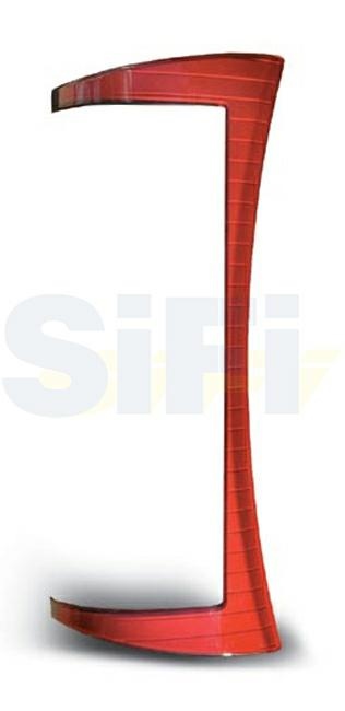 CORNICE DECORATIVA ROSSA PER 4 MODULI