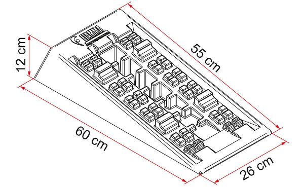 Cunei livellatori Fiamma Level System Jumbo per Camper