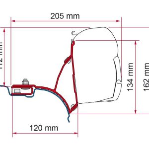 98655-648-800x600-1.jpg Staffe F45/F70 Fiamma Kit VW T5/T6 (Multivan/Transporter)