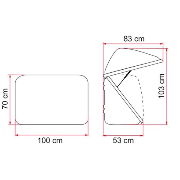 Bagagliera Posteriore per Camper Fiamma Ultra Box 320