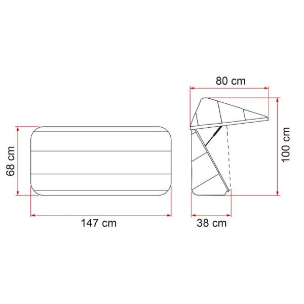 Bagagliera Posteriore per Camper Fiamma Ultra Box 360
