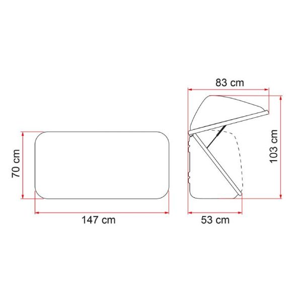 Bagagliera Posteriore per Camper Fiamma Ultra Box 500