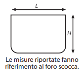 Finestra per Camper America 870x520 mm Marrone