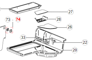 Poggiapentole Bianco per Mobilvetta TKD 89