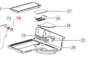 Poggiapentole Bianco per Mobilvetta TKD 89