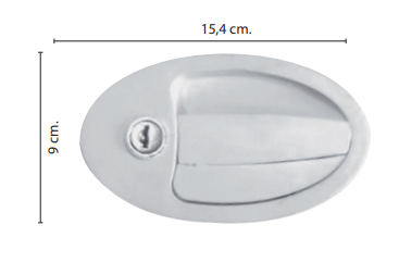 Serratura Flap-Lock Fish Bianca con Gancio di Sicurezza