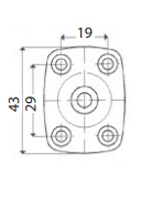 Coppia Supporti Lat. (A) Nylon Molle a Gas