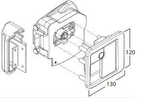 Serratura Antiscasso M1 CEE Nera