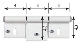 Kit Cerniera C11 Bianca Dx+Sx