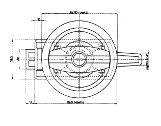 Serratura Univ.SX Nera Porta Caravan Cilindro e Chiavi