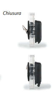 Serratura Ovale Nera Chiusura a Scatto per Portelloni