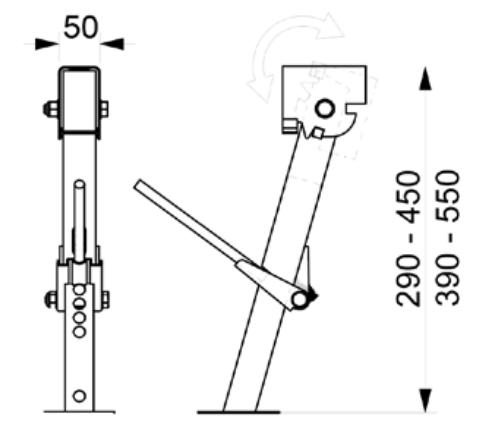 Piedini Stabilizzatori Jack Mod 45