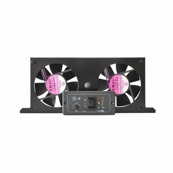Doppio Ventilatore Automatico 12V P292-2 con Pannello Grigio CBE