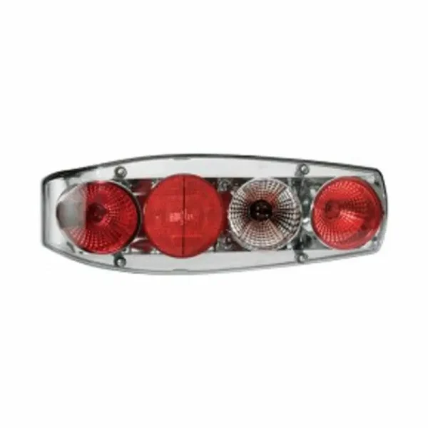 Fanale Posteriore SX Caraluna II Chromium Catadiottro Rotondo