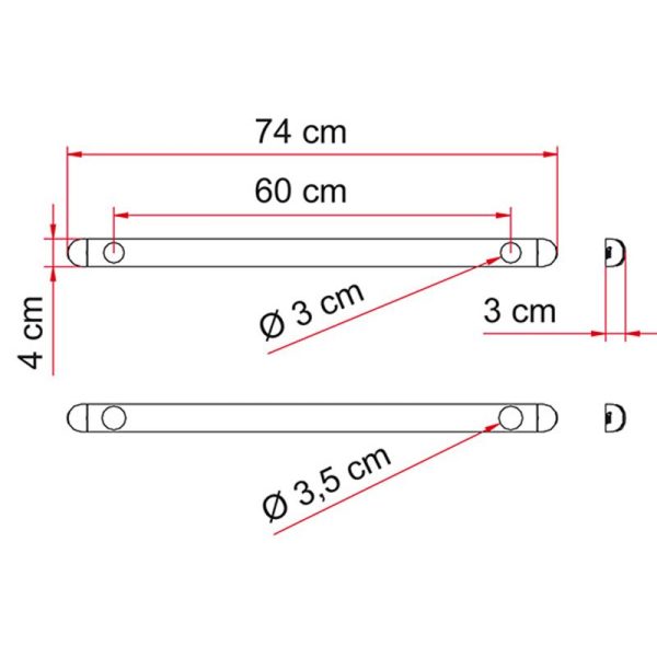 Fiamma Kit Support Bar