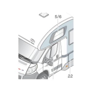 Finestra Mansarda SX 700x400 Knaus Sun Traveller 2007