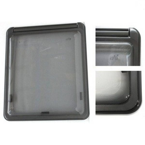 Finestra a Compasso F23 700x350 con Serigrafia Grigia