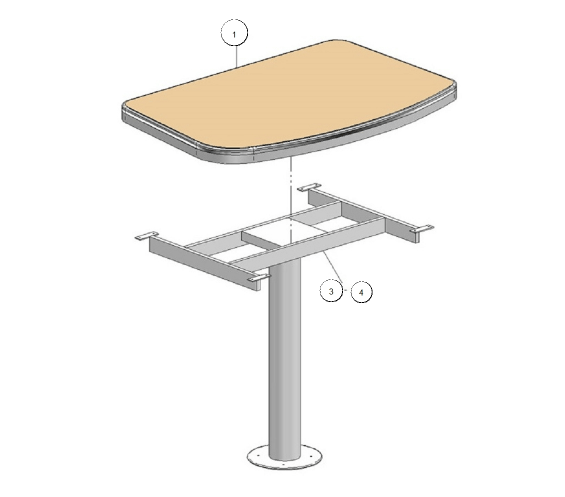 Tavolo Dinette per Mobilvetta Kea M79