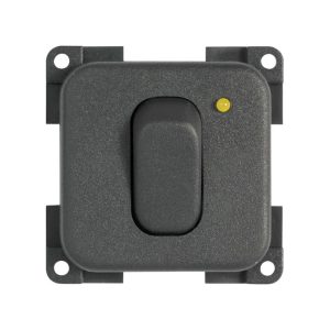 Interruttore 12V + LED Grigio CBE MC12N/G