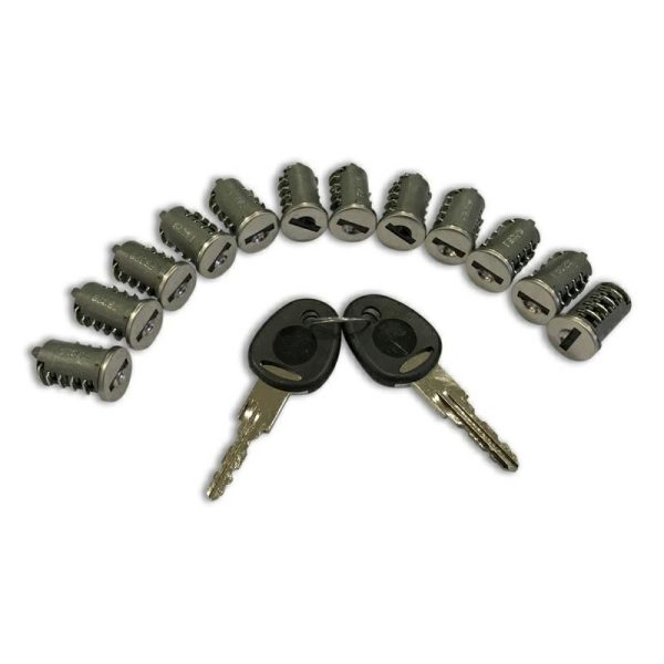 Kit 12 Cilindretto e 1 Coppia Chiavi New System