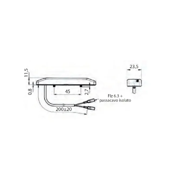 Luce Posteriore d'Ingombro a LED Adesivo Jokon S 2019