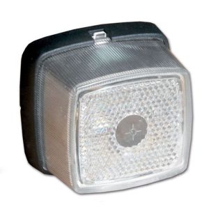 Luci di Ingombro Anteriori Quadrata a Lampadina per Camper