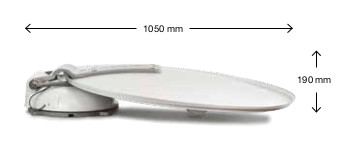 Antenna Satellitare ASR 900 FLAT PRESTIGE DF 1P Automatica Mecatronic