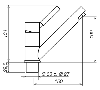 Miscelatore Trend E Senza Microinterruttore Diametro di 33 mm