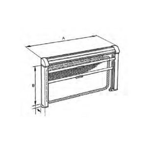 Oscurante e Zanzariera Europa Grigio 1000x650mm