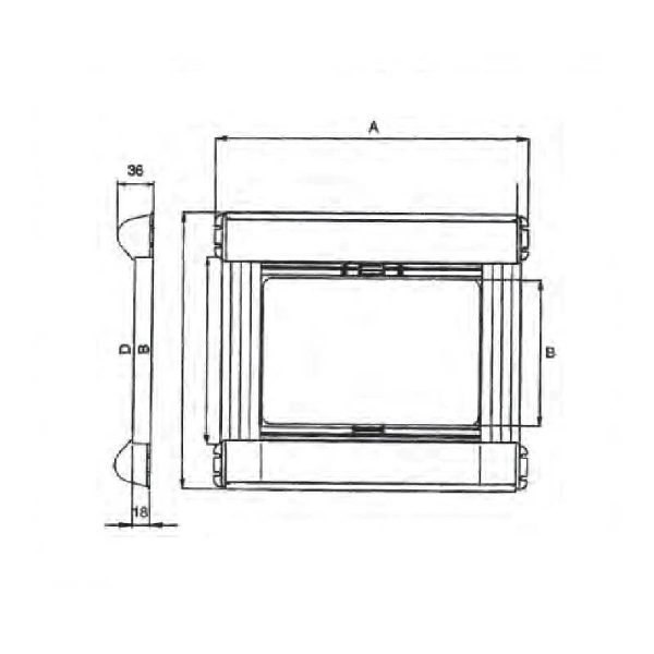 Oscurante e Zanzariera Italia Avorio 1000x650mm