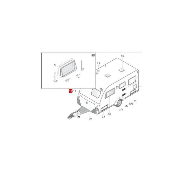 Finestra Knaus 1000x624mm RAL2205005