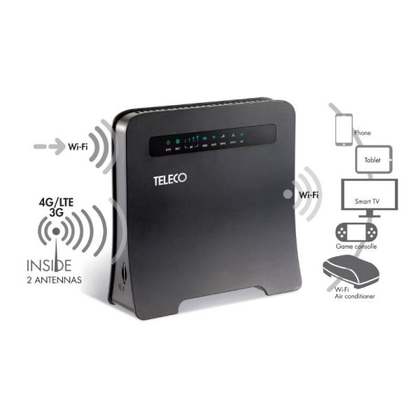 WLT24EX Router Wi-Fi Portatile 12Volt con Ripetitore di Segnale Wi-Fi