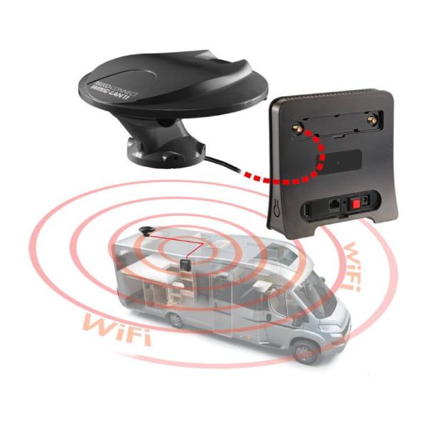 WLT24EX Router Wi-Fi Portatile 12Volt con Ripetitore di Segnale Wi-Fi