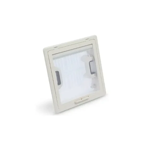 Oblò con Apertura a Manovella 280x280mm Crema