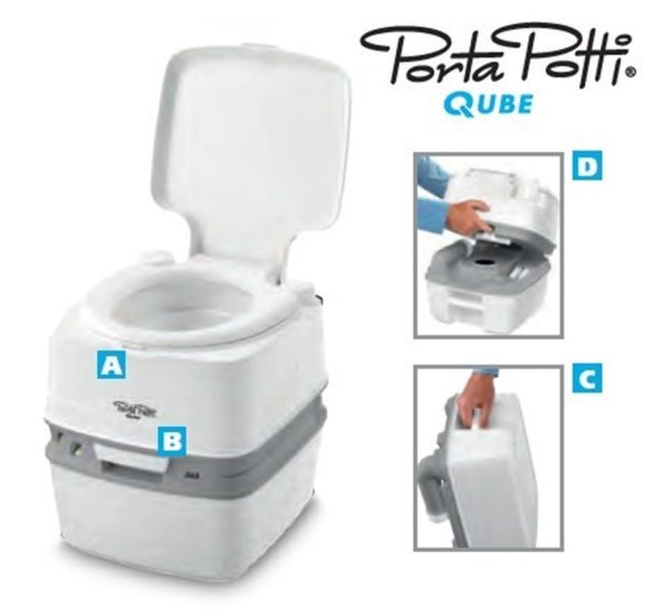 WC PORTATILE Porta Potti Excellence Con Scarico Elettrico 565E