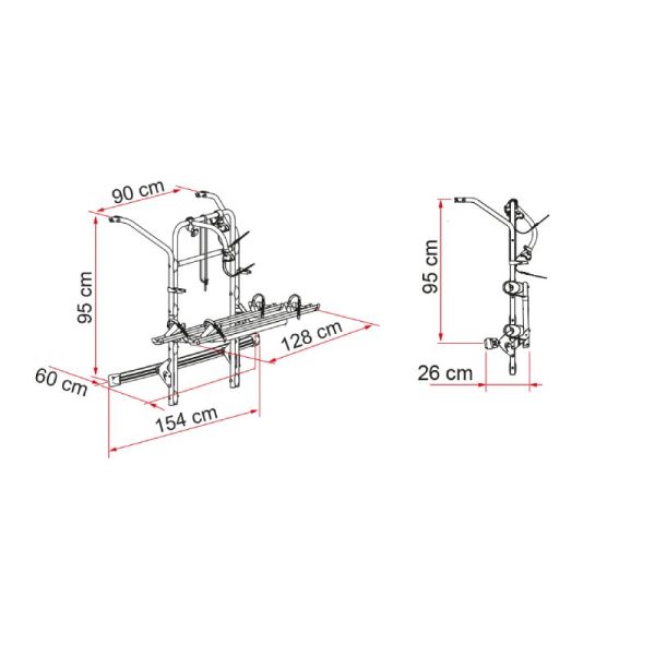 Portabici Fiamma Carry-Bike Mercedes V Class Premium