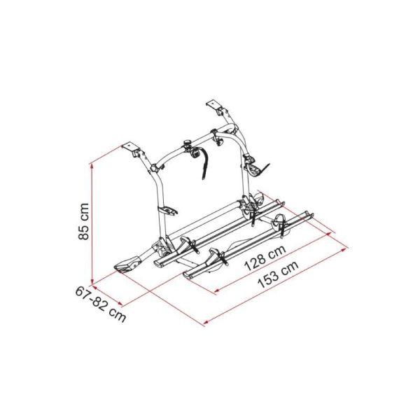 Portabici Fiamma Carry-Bike VW T5 Pro Deep Black