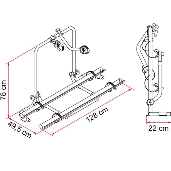Portabici per Camper Fiamma Garage Plus