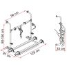 Portabici per Camper Fiamma Carry-Bike Pro Autotrail