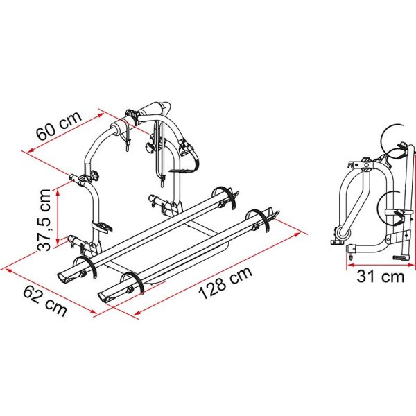 Portabici per Camper Trigano / CI / Roller Team Carry-Bike CL